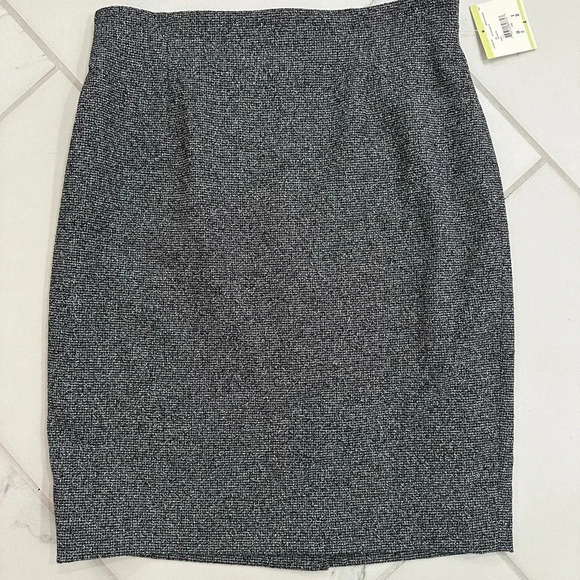NWT ANNE KLEIN Women's Size 4 Tweed Suit Separate Pencil Skirt A-Line Gray - Picture 1 of 6